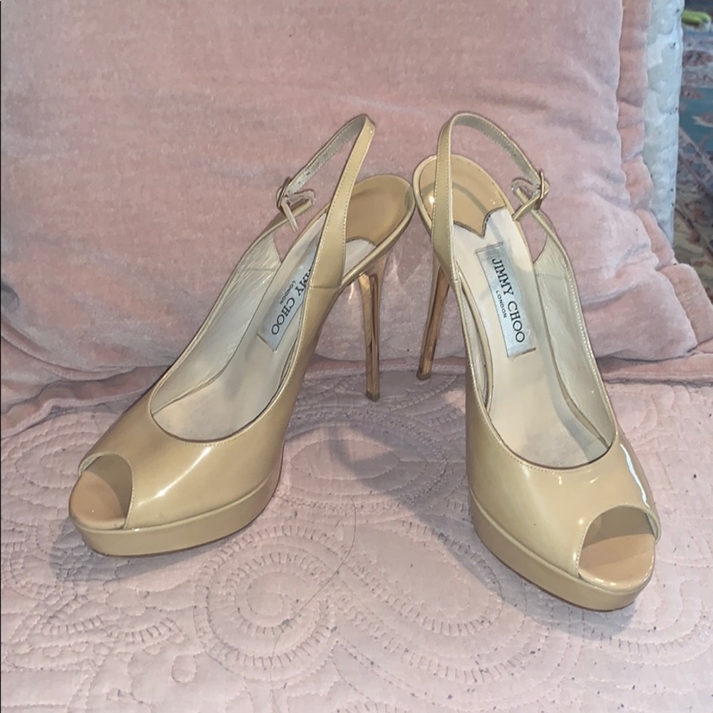 Jimmy Choo Nude Pumps